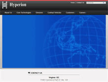 Tablet Screenshot of hyperioninc.com